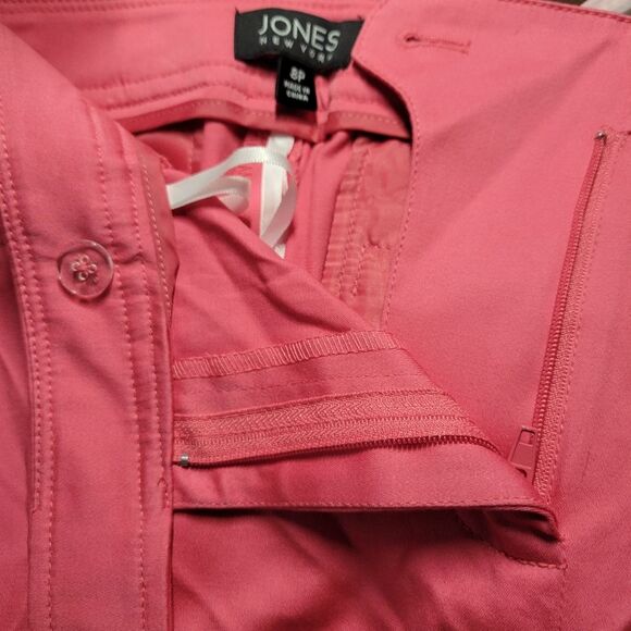 Jones New York Fresh Guava Pink Trousers Size 8P - Picture 4 of 7